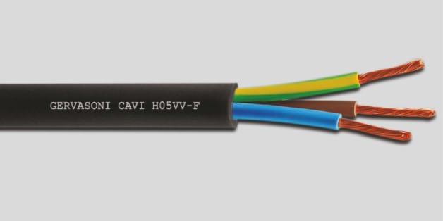 GERVASONI MARIO - GVSVG375TB H05VV-F 3X0,75 TRASPARENTE