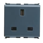 GEWISS - GEWGW30219 PRESA STANDARD INGLESE 250V ac - 2P+T 13A - 2 MODULI - PLAYBUS