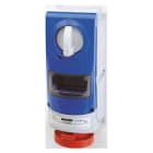 GEWISS - GEWGW66807 PRESA FISSA INTERBLOCCATA VERTICALE - SENZA FONDO - IMPIEGHI GRAVOSI - CON BASE PORTAFUSIBILI - 2P+T 16A 380-415V-50/60HZ 9H - IP66