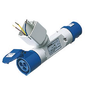 GEWISS - GEWGW64223 DERIVATORE ADATTATORE MOBILE IP44-1 USCITA DERIVATA-PREDISPOSTO PER 2 MODULI SYSTEM-SPINA 2P+T 16A 230V ac 50/60HZ- 1 PRESA 2P+T 16A 230V ac
