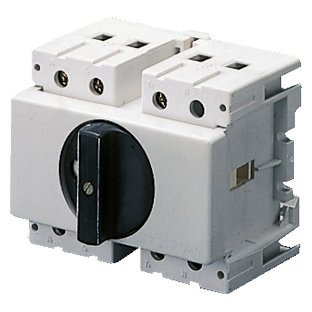 GEWISS - GEWGW70203 INTERRUTTORE SEZIONATORE ROTATIVO - FISSAGGIO GUIDA DIN - MANOPOLA NERA - 4P 4M EN50022 16A