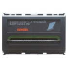 GEWISS - GEWGW30430 INTERRUTTORE UNIVERSALE BADGE - LUCE LOCALIZZAZIONE - 250V - 1P NA - 10 A - BADGE 54mm - LUMINOSO 230 V - 3 MODULI - PLAYBUS