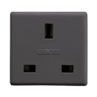 GEWISS - GEWGW21208 PRESA STANDARD INGLESE 250V ac - 2P+T 13A -2 MODULI - SYSTEM BLACK