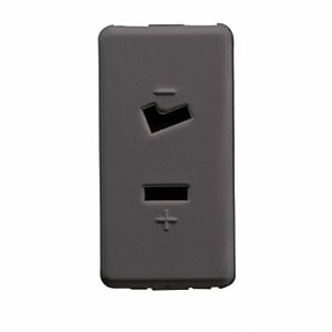 GEWISS - GEWGW21234 PRESA 2P 6A 24V (SELV) POLARIZZATA SY/BK