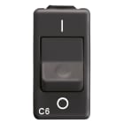 GEWISS - GEWGW21431 INTERRUTTORE AUTOMATICO MAGNETOTERMICO 230V ac - 1P 6A 3kA CURVA C - 1 MODULO - SYSTEM BLACK