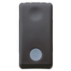 GEWISS - GEWGW21516 PULSANTE UNIPOLARE 250V ac - NA 10A - LUMINOSO 12/24V - CON LENTE NEUTRA SOSTITUIBILE - 1 MODULO - SYSTEM BLACK