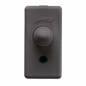 GEWISS - GEWGW21803 REGOLATORE ELETTRONICO - PER CARICHI RESISTIVI/INDUTTIVI - ROTATIVO - 1 MODULO - SYSTEM BLACK
