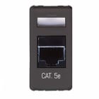 GEWISS - GEWGW21684 PRESA RJ45 - 4 COPPIE - CATEGORIA 6 - UTP - TOOLLESS - 1 MODULO - SYSTEM BLACK