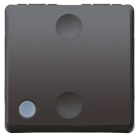 GEWISS - GEWGW21527 PULSANTE UNIPOLARE 250V ac - NA 10A ILLUMINABILE - 2 MODULI- SYSTEM BLACK