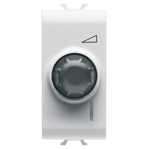 GEWISS - GEWGW10567 REGOLATORE ELETTRONICO ROTATIVO - DEVIATORE - 230V ac 50/60Hz - RESISTIVO 100-500W / INDUTTIVO 100-500VA - 1 MODULO - BIANCO LUCIDO - CHORUSMART