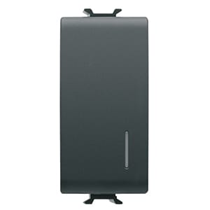 GEWISS - GEWGW12726 RELE' DI CHIAMATA 12V ac/dc - 1P 1NA/NC 12V - 1 MODULO - NERO SATINATO - CHORUSMART