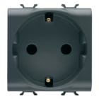 GEWISS - GEWGW12241F PRESA STANDARD TEDESCO 250V ac - MORSETTI CABLAGGIO RAPIDO - 2P+T 16A - 2 MODULI - NERO SATINATO - CHORUSMART