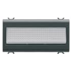 GEWISS - GEWGW12656 SEGNAPASSO 12VAC/DC-230VAC TRASP.4M NERO