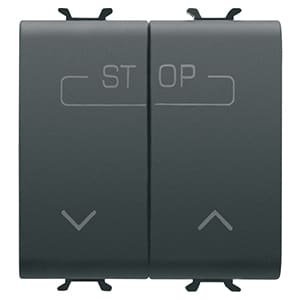 GEWISS - GEWGW12160F DOPPIO PULSANTE 2M 1P NA 16A NERO