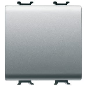 GEWISS - GEWGW14031F INTERRUTTORE UNIPOLARE 250V ac - MORSETTI CABLAGGIO RAPIDO - 16AX - NEUTRO - 2 MODULI - TITANIO - CHORUSMART