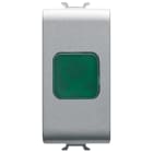 GEWISS - GEWGW14622 SPIA DI SEGNALAZIONE SINGOLA - VERDE - 1 MODULO - TITANIO - CHORUSMART