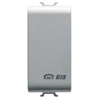 GEWISS - GEWGW14751 COPRIFORO PER ALLOGGIAMENTO INTERFACCIA CONTATTI 2/4 CANALI - 1 MODULO - TITANIO - CHORUSMART