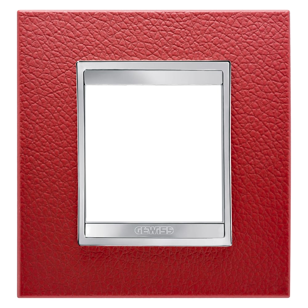 GEWISS - GEWGW16222PR PLACCA LUX INT.2P PELLE RUBINO