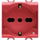 GEWISS - GEWGW10214 PRESA 2M 2P+T 16A BIV.ST.ITA./TED.ROSSA