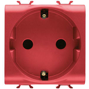 GEWISS - GEWGW10251 PRESA 2M 2P+T 16A ST.TED.ROSSA