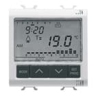 GEWISS - GEWGW20827 CRONOTERMOSTATO PROGRAMMAZIONE GIORNALIERA/SETTIMANALE - 230V ac 50/60Hz - 2 MODULI - SYSTEM WHITE