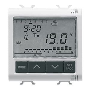 GEWISS - GEWGW20827 CRONOTERMOSTATO SYSTEM WHITE