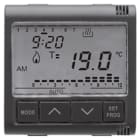 GEWISS - GEWGW21827 CRONOTERMOSTATO PROGRAMMAZIONE GIORNALIERA/SETTIMANALE - 230V ac 50/60Hz - 2 MODULI - SYSTEM BLACK