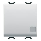 GEWISS - GEWGW10035 INTERRUTTORE BIPOLARE 250V ac - 16AX ILLUMINABILE - CON LENTE NEUTRA SOSTITUIBILE - 2 MODULI - BIANCO LUCIDO - CHORUSMART