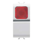 GEWISS - GEWGW10143 PULSANTE 1M 1P NA 16A SPIA ROSSA BIANCO