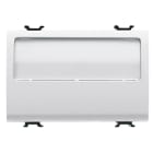GEWISS - GEWGW10192 PULSANTE CON TARGA PORTANOME ILLUMINABILE 250V ac - NA 10A - 3 MODULI - BIANCO LUCIDO - CHORUSMART