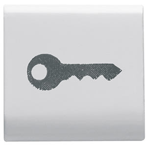 GEWISS - GEWGW10543 TASTO INTERCAMBIABILE CHIAVE BIANCO