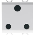 GEWISS - GEWGW10297 PRESA 2M 2P+T 15A ST.INGLESE BIANCO