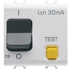 GEWISS - GEWGW10483 INT.DIF.MAGN.1P+N C6 30MA 230V AC 3KA B.