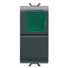 GEWISS - GEWGW12142 PULSANTE 1M 1P NA 16A SPIA VERDE NERO