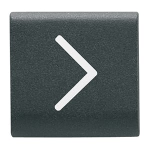 GEWISS - GEWGW12546 TASTO INTERCAMB. FRECCIA ORIZ. NERO