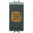 GEWISS - GEWGW12624 SPIA DI SEGNALAZIONE AMBRA 1M NERO