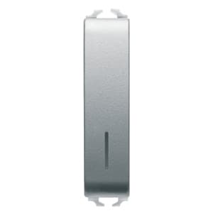 GEWISS - GEWGW14022 INTERRUTTORE UNIPOLARE 250V ac - 10AX ILLUMINABILE - CON DIFFUSORE - 1/2 MODULO - TITANIO - CHORUSMART
