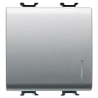 GEWISS - GEWGW14102 INVERTITORE UNIPOLARE 250V ac - 16AX ILLUMINABILE - CON DIFFUSORE - 2 MODULI - TITANIO - CHORUSMART