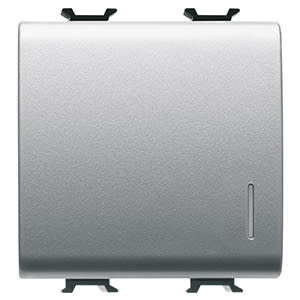 GEWISS - GEWGW14032 INTERRUTTORE UNIPOLARE 250V ac - 16AX ILLUMINABILE - CON DIFFUSORE - 2 MODULI - TITANIO - CHORUSMART