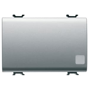 GEWISS - GEWGW14083 DEVIATORE UNIPOLARE 250V ac - 16AX ILLUMINABILE - CON LENTE NEUTRA SOSTITUIBILE - 3 MODULI - TITANIO - CHORUSMART