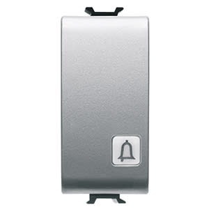 GEWISS - GEWGW14153 PULSANTE 1M 1P NA 16A CAMPANELLO TITANIO