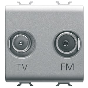 GEWISS - GEWGW14381 PRESA TV+FM 2M TITANIO