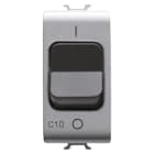 GEWISS - GEWGW14467 INTERRUTTORE AUTOMATICO MAGNETOTERMICO - CURVA C - 1P+N 10A 230Vac - 1 MODULO - TITANIO - CHORUSMART