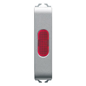 GEWISS - GEWGW14643 SPIA DI SEGNALAZIONE ROSSO 1/2M TITANIO