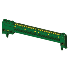 GEWISS - GEWGW40591 MORSETTIERA ISOLATA IP20 TERRA - 3X25 + 12X4 PER CENTRALINI STANDARD FRANCESE - 13-39 MODULI - VERDE