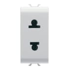 GEWISS - GEWGW10287 PRESA STANDARD EUROAMERICANO 250/125V ac -2P 15A - 1 MODULO - BIANCO LUCIDO - CHORUSMART