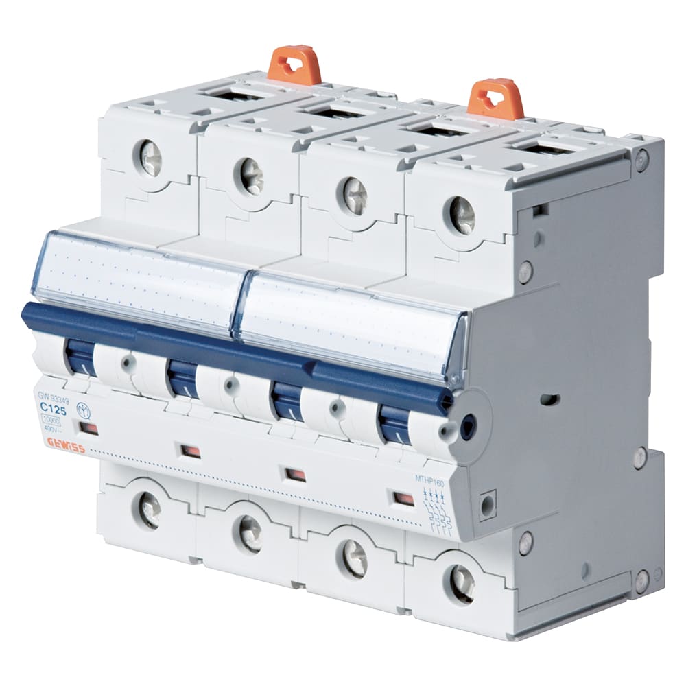 GEWISS - GEWGW93243 INTERRUTTORE MAGNETOTERMICO AD ALTE PRESTAZIONI - MTHP 250 - 4P CURVA C 32A - 6 MODULI