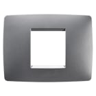 GEWISS - GEWGW16102VT PLACCA ONE - IN TECNOPOLIMERO VERNICIATO - 2 POSTI - TITANIO - CHORUSMART