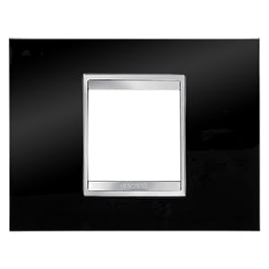 GEWISS - GEWGW16202TN PLACCA LUX 2M NERO TONER