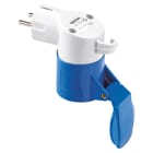 GEWISS - GEWGW64209 ADATTATORE DA CIVILE A INDUSTRIALE IP44 - SPINA 2P+T 16A 250V ac 50/60HZ TEDESCO/FRANCESE - PRESA 2P+T 16A 230V ac